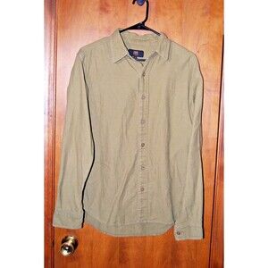 Frye Mens Soft Olive Button Down Shirt Size Medium